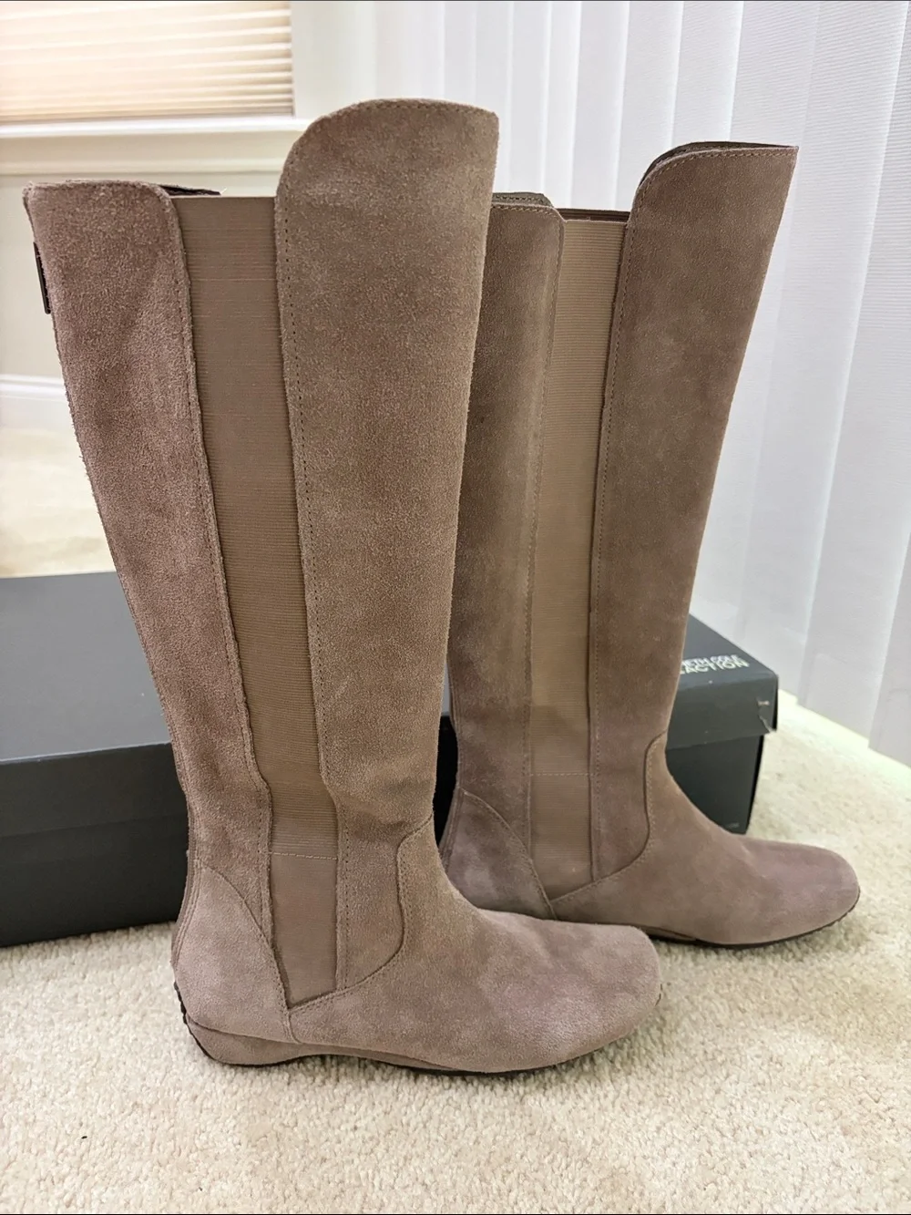 Kenneth Cole Reaction Over-the-Knee vintage Suede Boots in Taupe